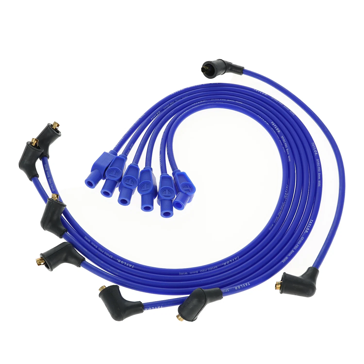 Spark Plug Wire Set Universal 8mm Silicone Spiro Pro 350 ohm_ft Mixed Blue 74690